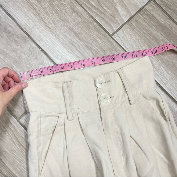 nonchalant Label Size Xs Paige Pant - Oat $311 Highwaisted Wide Leg Dress Pants - Picture 14 of 16